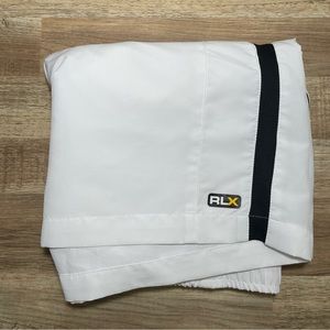 RLX Performance Active Training Lined Shorts‎ Pockets White 7" Mens Medium  EUC